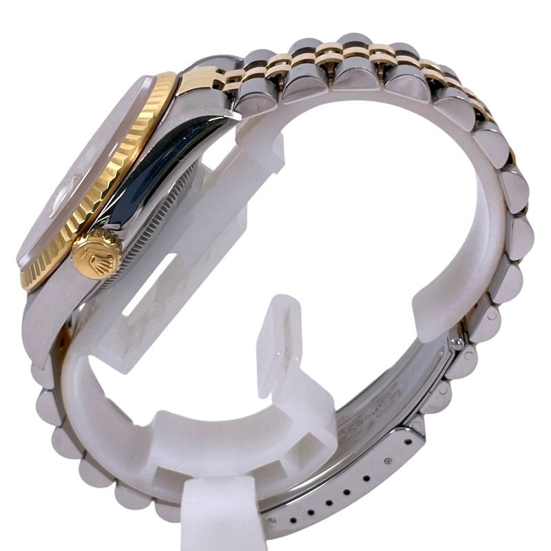 【ROLEX】ロレックス デイトジャスト 16233G 腕時計 SS/YGメンズ 10Pダイヤモンド イエローゴールド コンビ