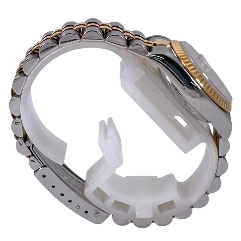 【ROLEX】ロレックス オイスターパーペチュアル デイトジャスト 79173NR 腕時計 SS/YGレディース ホワイトシェル ローマ K番