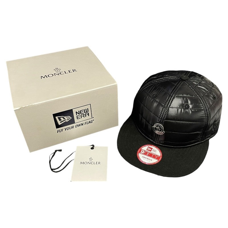 【MONCLER】モンクレール ベースボールキャップ A20960030100 キャップメンズ ニューエラ NEW ERA コラボ NEWERA ダウン スナップバック スモール ミディアム SMALL MEDIUM 黒 ブラック 帽子
