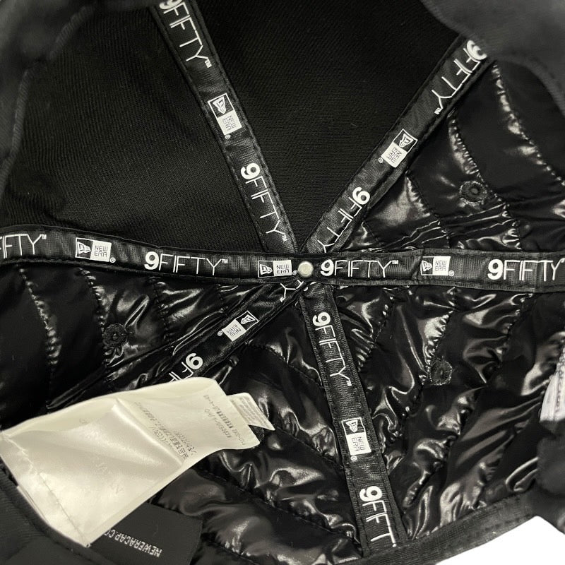 【MONCLER】モンクレール ベースボールキャップ A20960030100 キャップメンズ ニューエラ NEW ERA コラボ NEWERA ダウン スナップバック スモール ミディアム SMALL MEDIUM 黒 ブラック 帽子