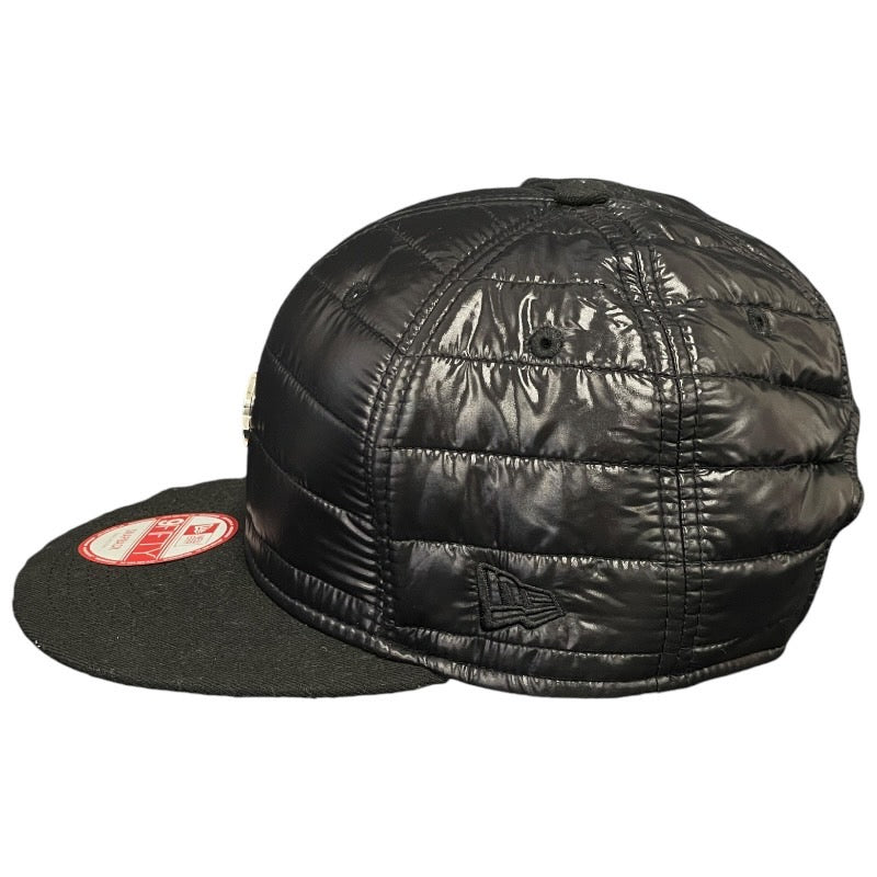 【MONCLER】モンクレール ベースボールキャップ A20960030100 キャップメンズ ニューエラ NEW ERA コラボ NEWERA ダウン スナップバック スモール ミディアム SMALL MEDIUM 黒 ブラック 帽子