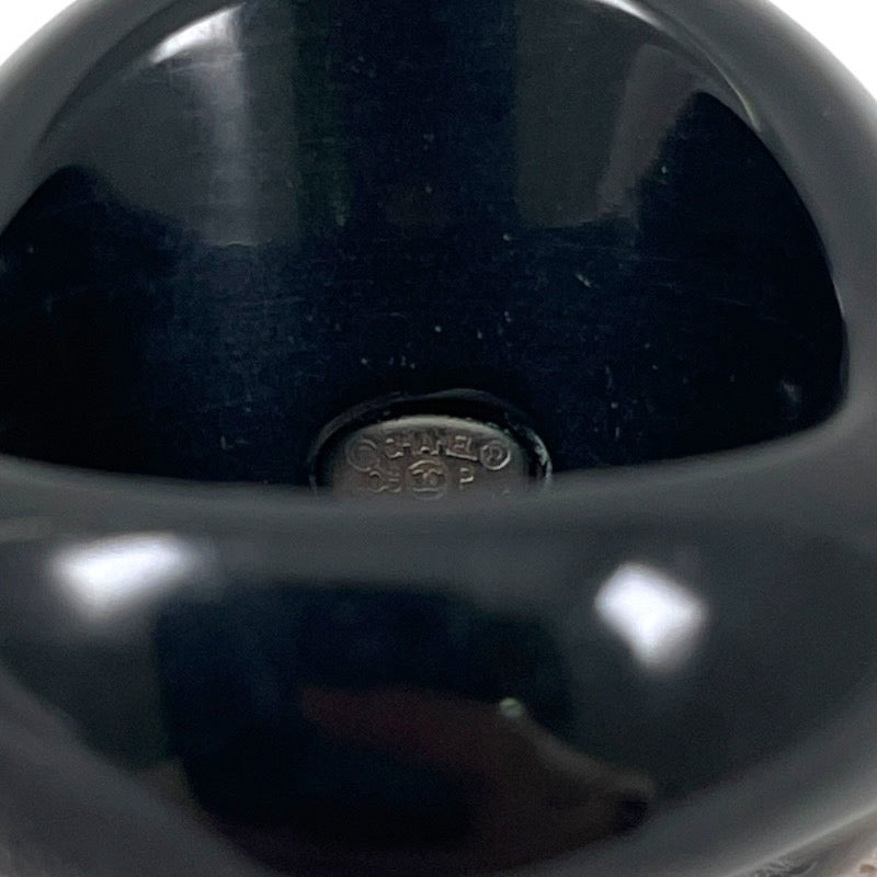 【CHANEL】シャネル マドモアゼル リング・指輪 プラスチックレディース 12号 希少 黒 マドモワゼル