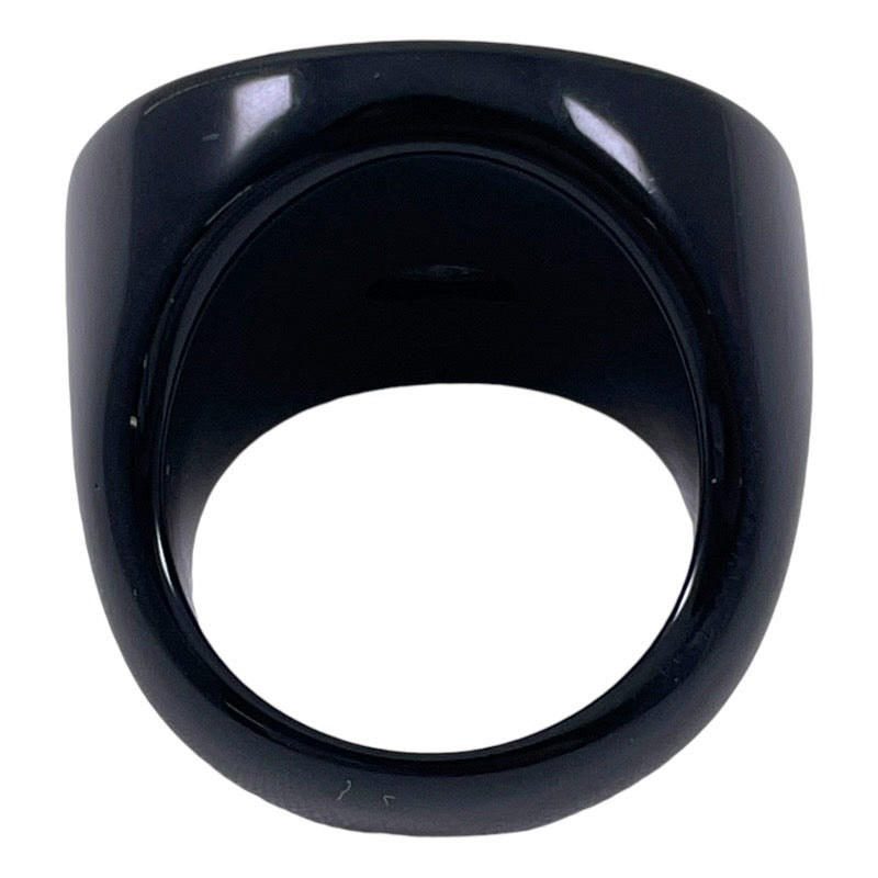 【CHANEL】シャネル マドモアゼル リング・指輪 プラスチックレディース 12号 希少 黒 マドモワゼル