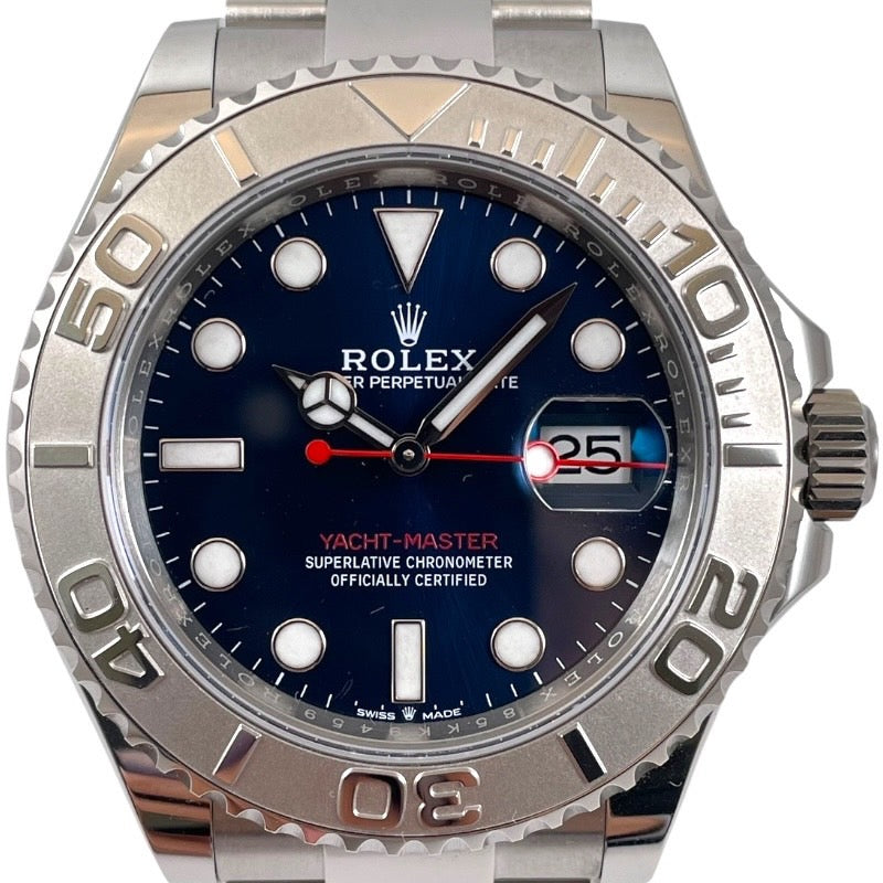 【ROLEX】ロレックス ヨットマスター40 126622 腕時計 SS/Ptメンズ ブルー 青文字盤