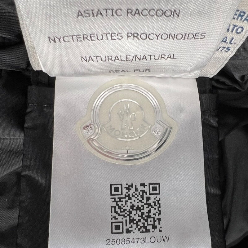 【MONCLER】モンクレール KHLOE ダウンジャケットレディース サイズ00 クロエ ダウンコート ファー 国内正規タグ付 ベルト付き