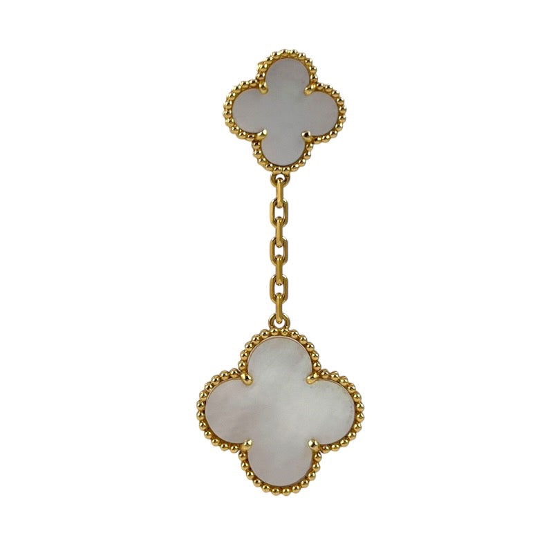 【Van Cleef & Arpels】ヴァンクリーフ&アーペル マジックアルハンブラ VCARD78800 ピアス K18ゴールドレディース 片方のみ シェル イヤリング