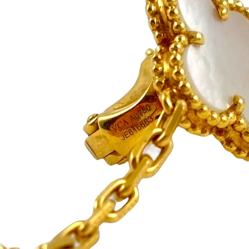 【Van Cleef & Arpels】ヴァンクリーフ&アーペル マジックアルハンブラ VCARD78800 ピアス K18ゴールドレディース 片方のみ シェル イヤリング