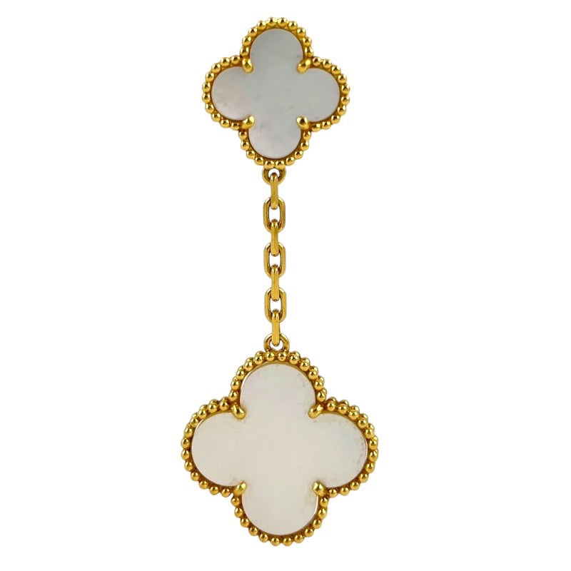 【Van Cleef & Arpels】ヴァンクリーフ&アーペル マジックアルハンブラ VCARD78800 ピアス K18ゴールドレディース 片方のみ シェル イヤリング