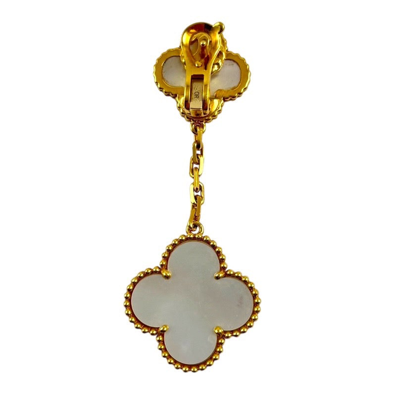 【Van Cleef & Arpels】ヴァンクリーフ&アーペル マジックアルハンブラ VCARD78800 ピアス K18ゴールドレディース 片方のみ シェル イヤリング