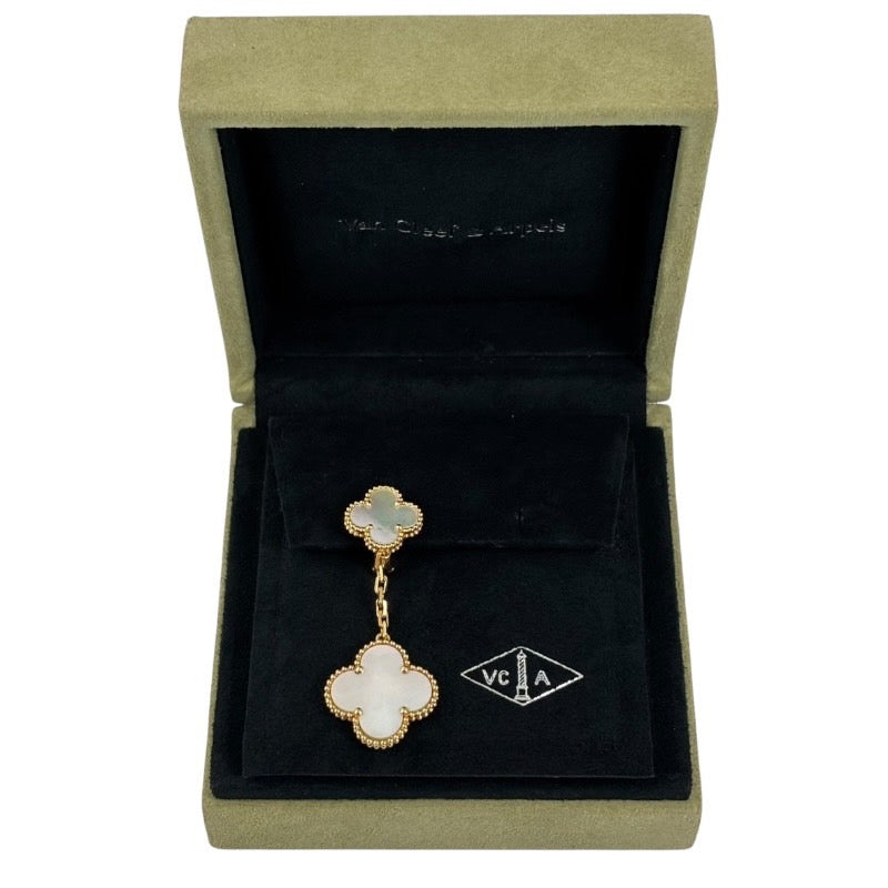 【Van Cleef & Arpels】ヴァンクリーフ&アーペル マジックアルハンブラ VCARD78800 ピアス K18ゴールドレディース 片方のみ シェル イヤリング