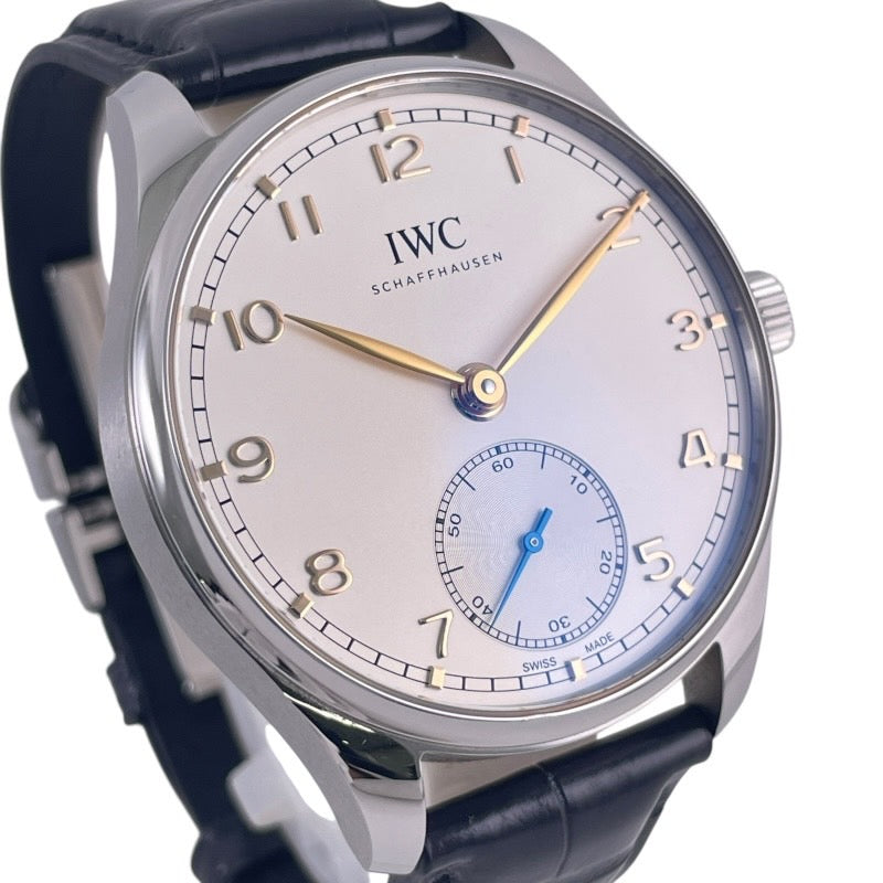 【IWC】インターナショナルウォッチカンパニー ポルトギーゼ オートマティック40 IW358303 腕時計 SS/レザーメンズ スモールセコンド スモセコ