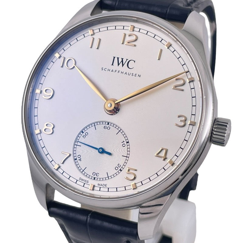 【IWC】インターナショナルウォッチカンパニー ポルトギーゼ オートマティック40 IW358303 腕時計 SS/レザーメンズ スモールセコンド スモセコ