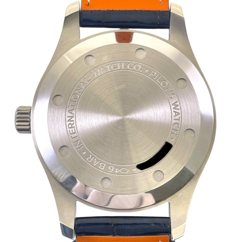 【IWC】インターナショナルウォッチカンパニー パイロットウォッチ オートマティック36 IW324008 腕時計 SS/レザー メンズ デイト ブルー