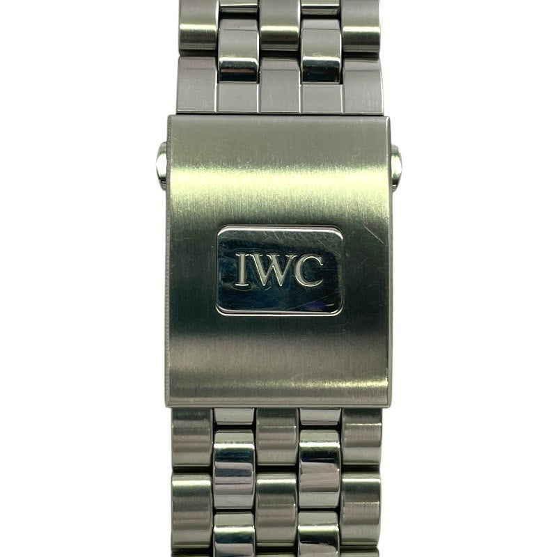 【IWC】インターナショナルウォッチカンパニー マーク18 プティプランス IW327016 腕時計 ステンレススチール メンズ デイト SS/SS パイロットウォッチ ブルー文字盤