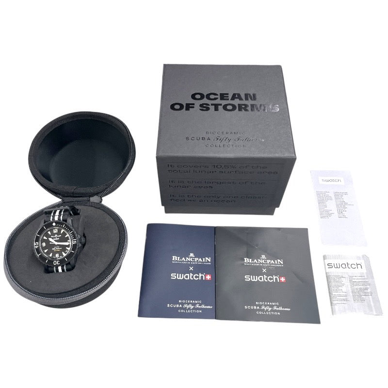 【Swatch】スウォッチ フィフティファゾムス SO35B400 腕時計メンズ ブランパン Ocean of Storms BLANCPAINコラボ オーシャンオブストーム