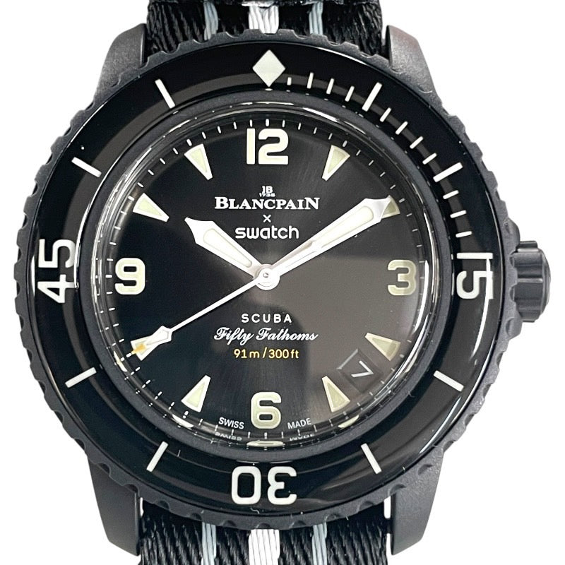 【Swatch】スウォッチ フィフティファゾムス SO35B400 腕時計メンズ ブランパン Ocean of Storms BLANCPAINコラボ オーシャンオブストーム