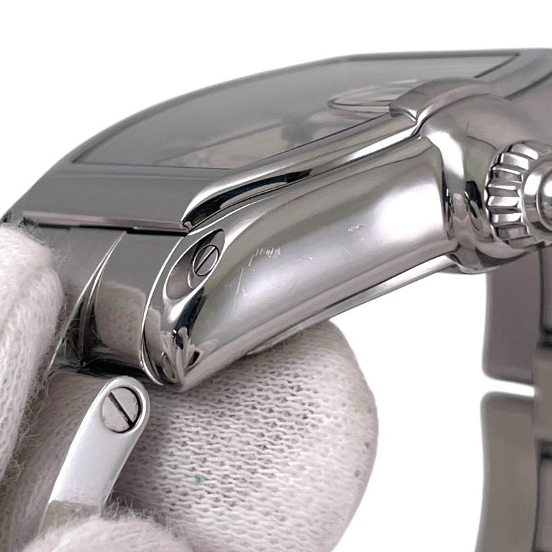 【CARTIER】カルティエ ロードスターLM W62025V3 腕時計 ステンレススチール メンズ デイト SS/SS