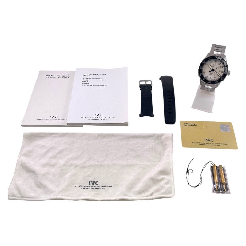 【IWC】インターナショナルウォッチカンパニー アクアタイマー IW356805 腕時計 ステンレススチール メンズ ダイバー AQUATIMER SS/SS ホワイト
