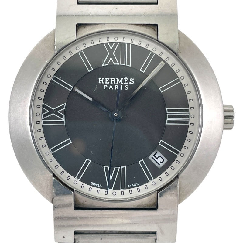 【HERMES】エルメス ノマード NO1.710 腕時計 ステンレススチールメンズ デイト オートクォーツ SS/SS