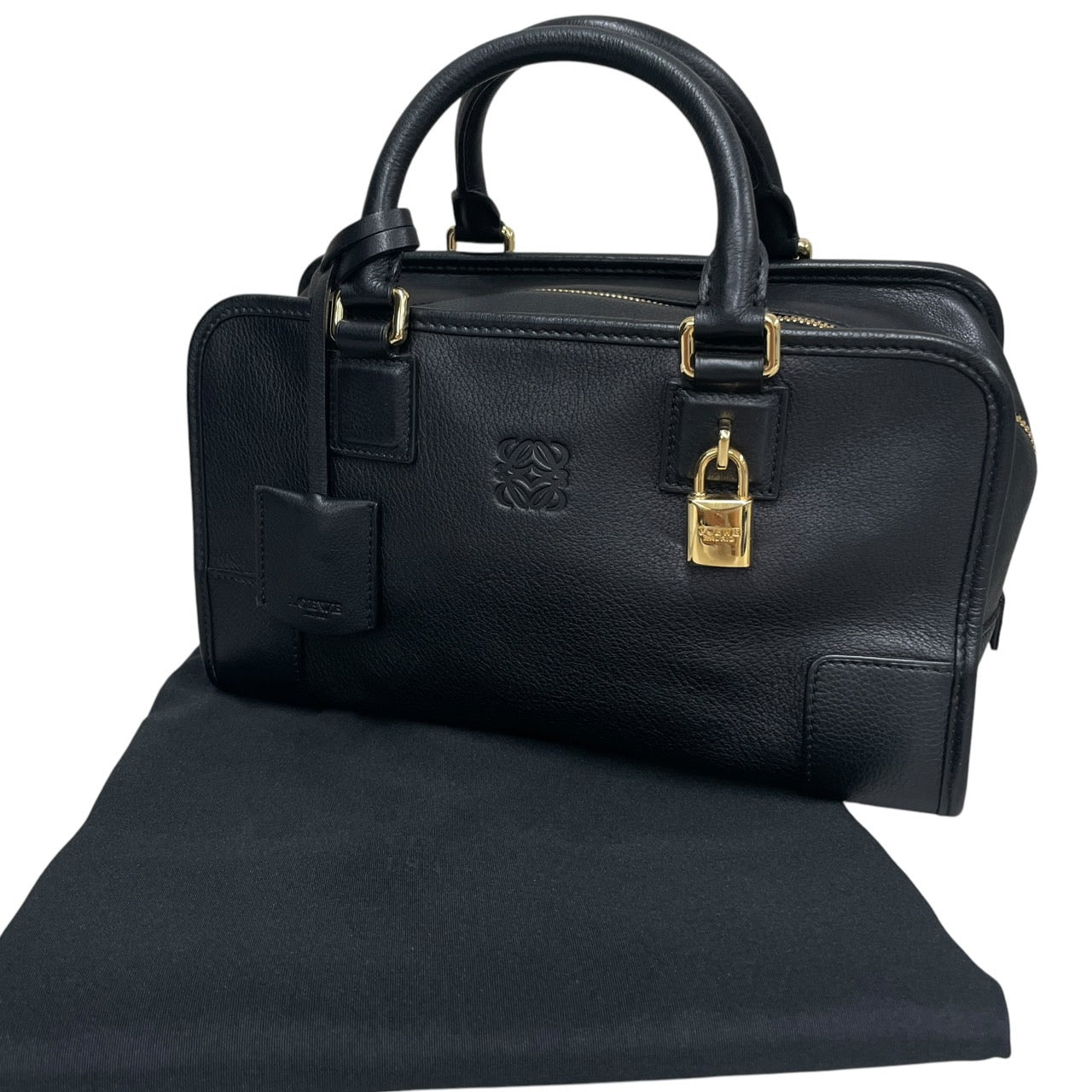 【LOEWE】ロエベ アマソナ28 352.79.A03 ハンドバッグ レザーレディース ブラック アナグラム ミニボストン