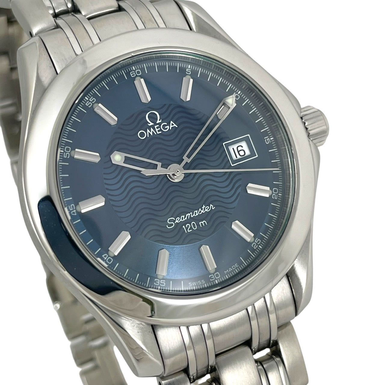 【OMEGA】オメガ シーマスター120m 2511.81 腕時計 ステンレススチール メンズ 新品仕上げ済 SS/SS ブルー文字盤