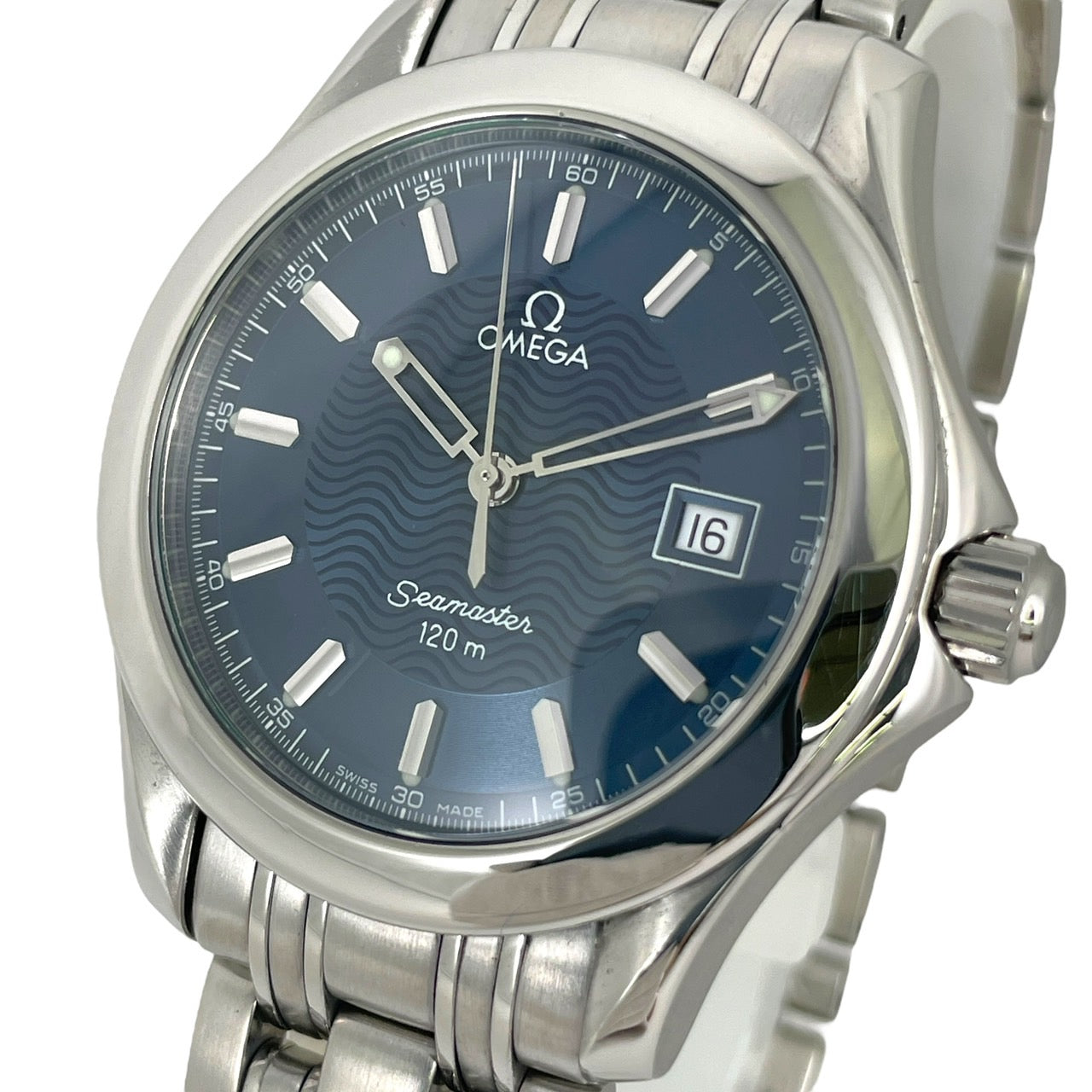 【OMEGA】オメガ シーマスター120m 2511.81 腕時計 ステンレススチール メンズ 新品仕上げ済 SS/SS ブルー文字盤