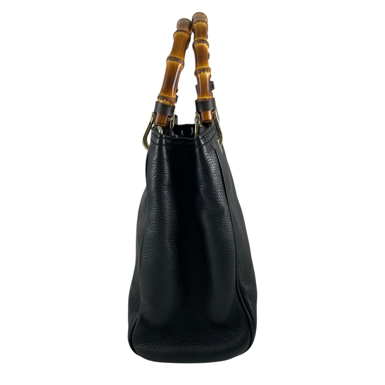 【GUCCI】グッチ スモールショッパー 336032 ショルダーバッグ レザー レディース バンブー トートバッグ ハンドバッグ 2way ブラック