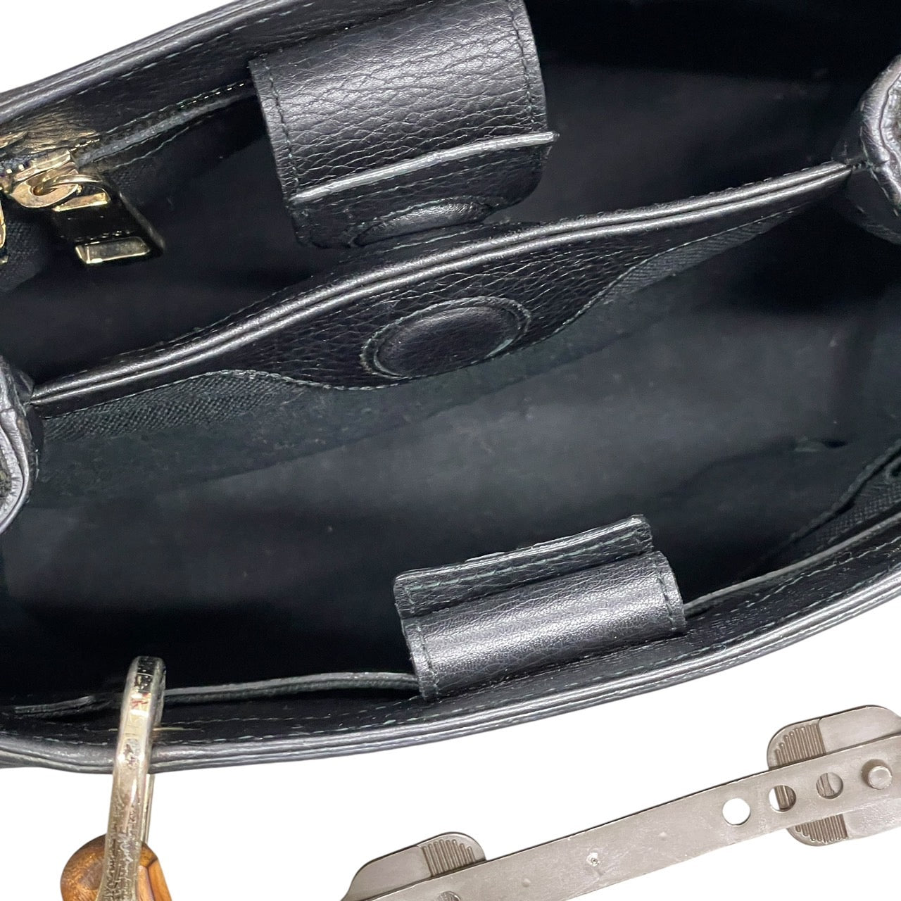 【GUCCI】グッチ スモールショッパー 336032 ショルダーバッグ レザー レディース バンブー トートバッグ ハンドバッグ 2way ブラック