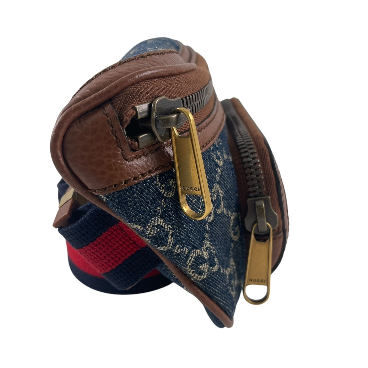 【GUCCI】グッチ 682933 ウエストバッグ デニム ユニセックス ウエストポーチ ボディバッグ GG ブルー/ブラウン メンズ レディース