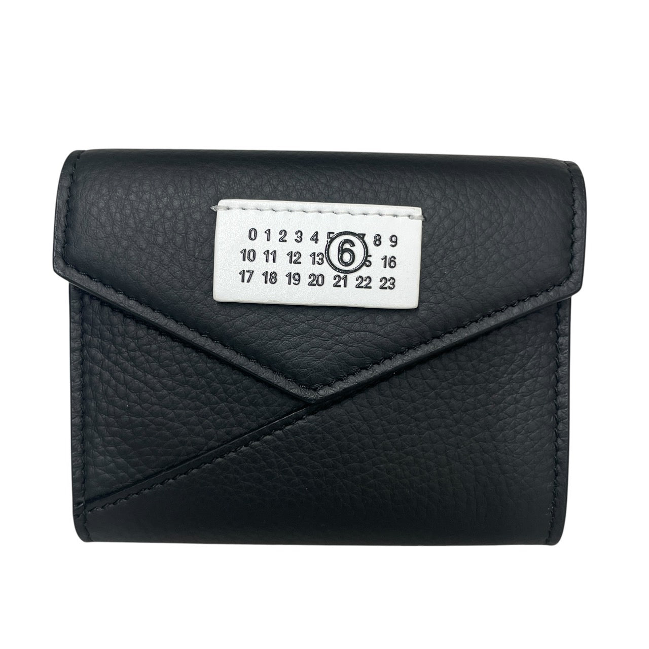 ジャパニーズ6 SA5UI0010 二つ折り財布 レザー レディース 【Maison Margiela】メゾンマルジェラ MM6 ブラック フラップウォレット
