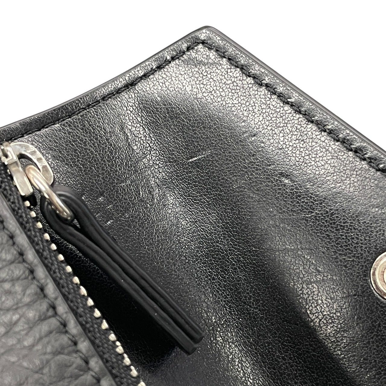 ジャパニーズ6 SA5UI0010 二つ折り財布 レザー レディース 【Maison Margiela】メゾンマルジェラ MM6 ブラック フラップウォレット