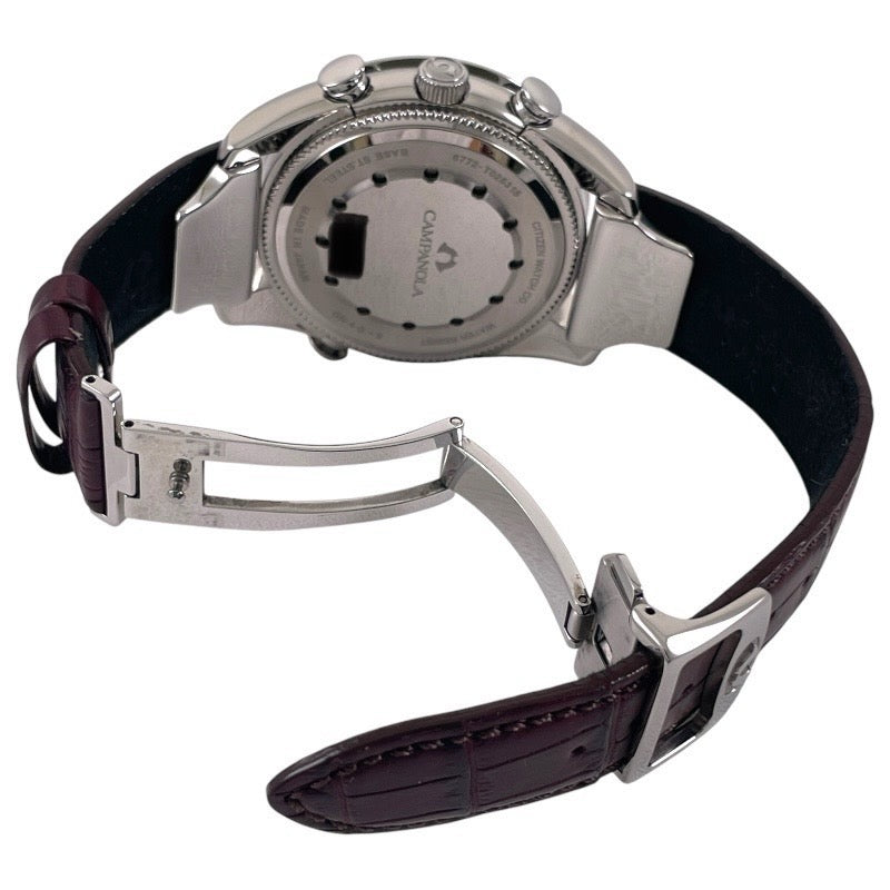 【CITIZEN】シチズン カンパノラ AH4080-01Z 腕時計 ステンレススチール メンズ CAMPANOLA 深緋(こきあけ)6772-T025315 グランドコンプリケーション