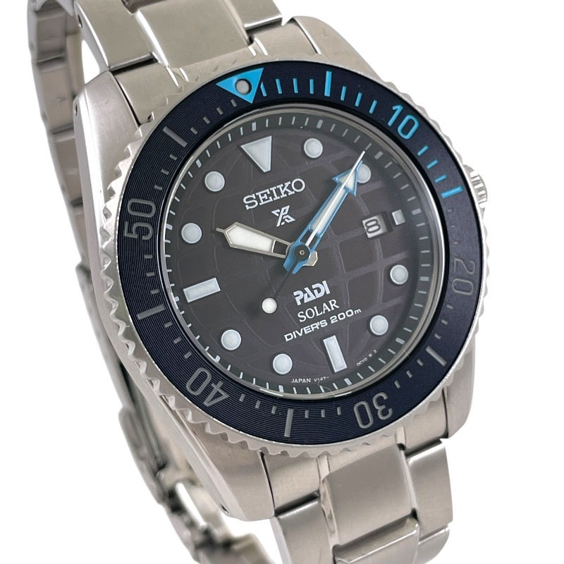 【SEIKO】セイコー プロスペックス SBDN073 腕時計 ステンレススチールメンズ V147-0CS0 ダイバースキューバ PADI ソーラー