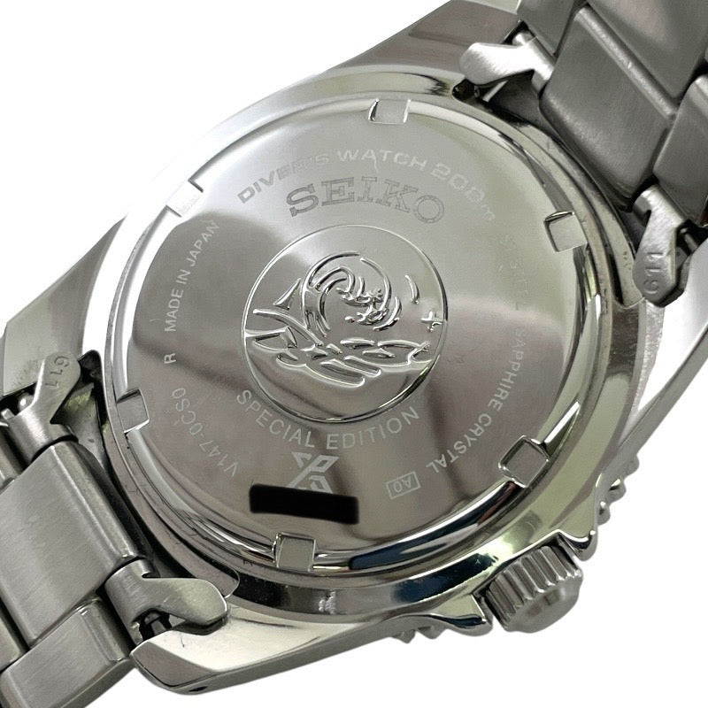 【SEIKO】セイコー プロスペックス SBDN073 腕時計 ステンレススチールメンズ V147-0CS0 ダイバースキューバ PADI ソーラー