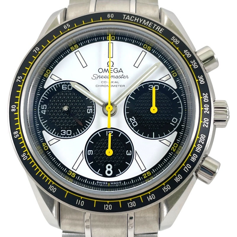 【OMEGA】オメガ スピードマスター レーシング 326.30.40.50.04.001 腕時計 ステンレススチールメンズ クロノグラフ パンダ 白文字盤
