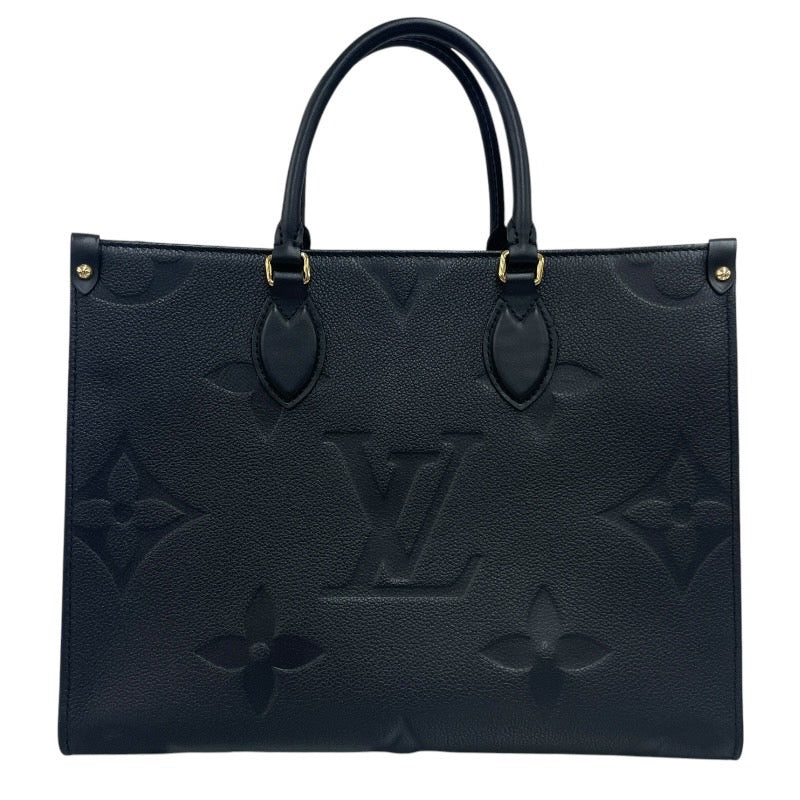 【LOUIS VUITTON】ルイ・ヴィトン オンザゴーMM M45595 ハンドバッグ レザーレディース モノグラム アンプラント 2WAY ショルダー 黒 ノワール