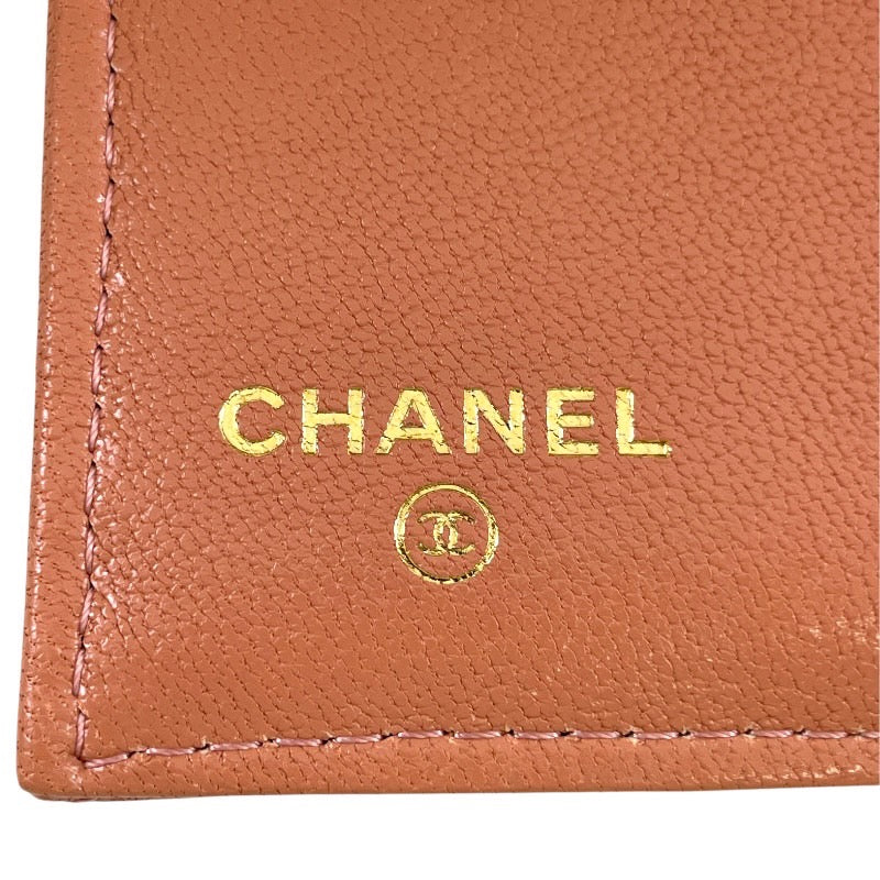 【CHANEL】シャネル マドモアゼル A70650 三つ折り財布 レザー レディース 3つ折り ピンク ココマーク スモール フラップウォレット