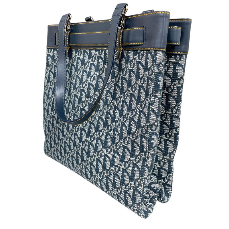 【Christian Dior】クリスチャンディオール トロッター トートバッグ レディース ハンドバッグ ヴィンテージ オールド 極美品 ベルト ポケット