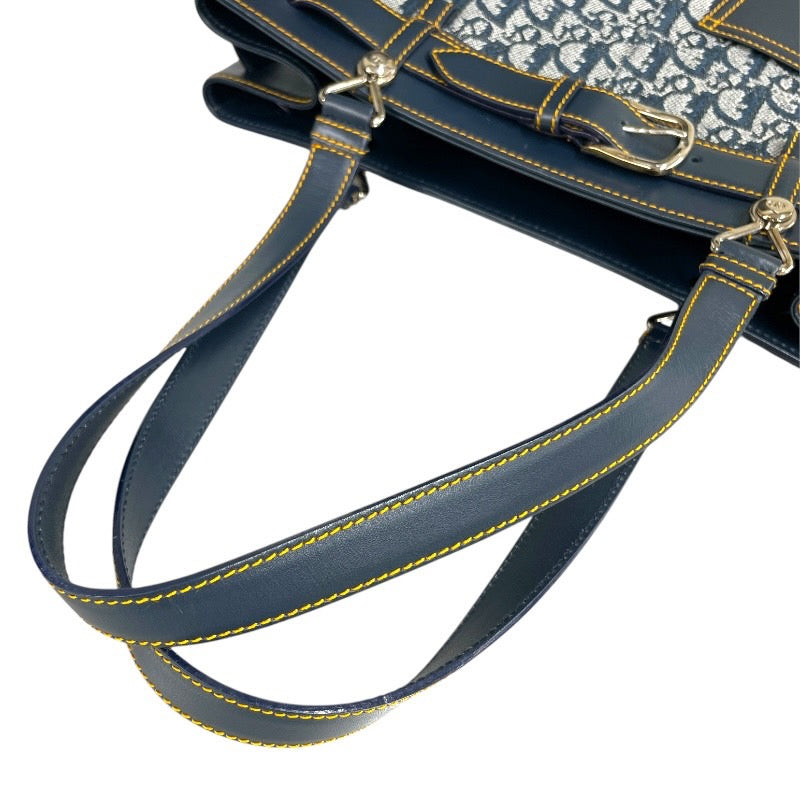 【Christian Dior】クリスチャンディオール トロッター トートバッグ レディース ハンドバッグ ヴィンテージ オールド 極美品 ベルト ポケット