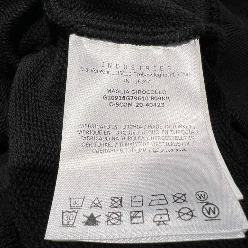 【中古】【MONCLER】モンクレール MAGLIA GIROCOLLO スウェット コットンメンズ トレーナー 黒 ブラック