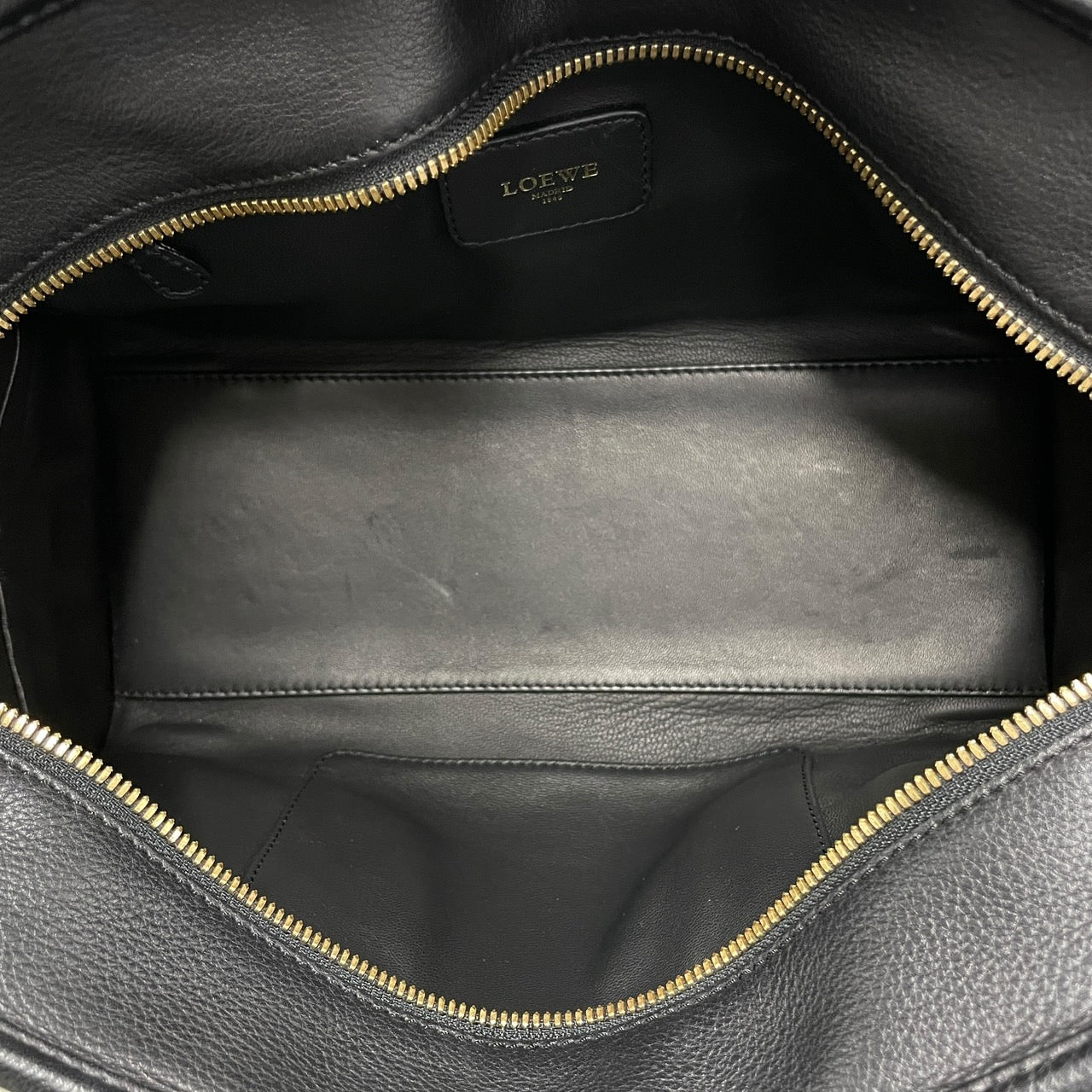【LOEWE】ロエベ アマソナ28 352.79.A03 ハンドバッグ レザーレディース ブラック アナグラム ミニボストン