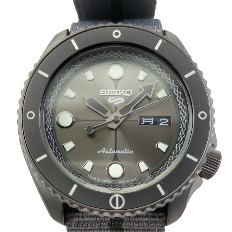 【SEIKO】セイコー セイコー5 ナルト&ボルトコラボ SBSA097(4R36-09G0) 腕時計 メンズ  奈良シカマル