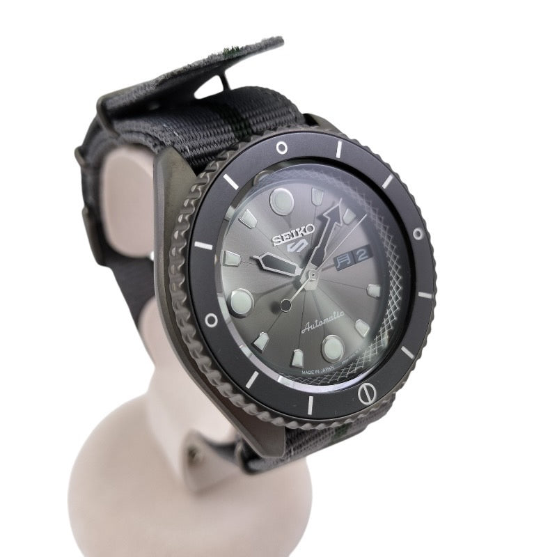 【SEIKO】セイコー セイコー5 ナルト&ボルトコラボ SBSA097(4R36-09G0) 腕時計 メンズ  奈良シカマル