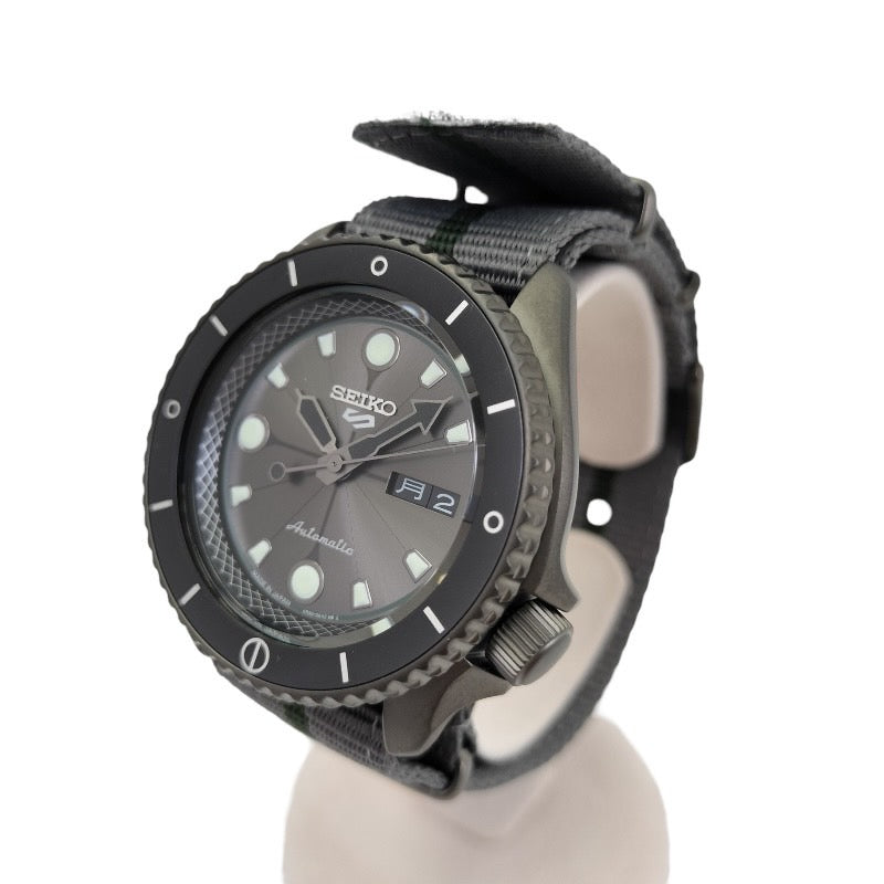 【SEIKO】セイコー セイコー5 ナルト&ボルトコラボ SBSA097(4R36-09G0) 腕時計 メンズ  奈良シカマル