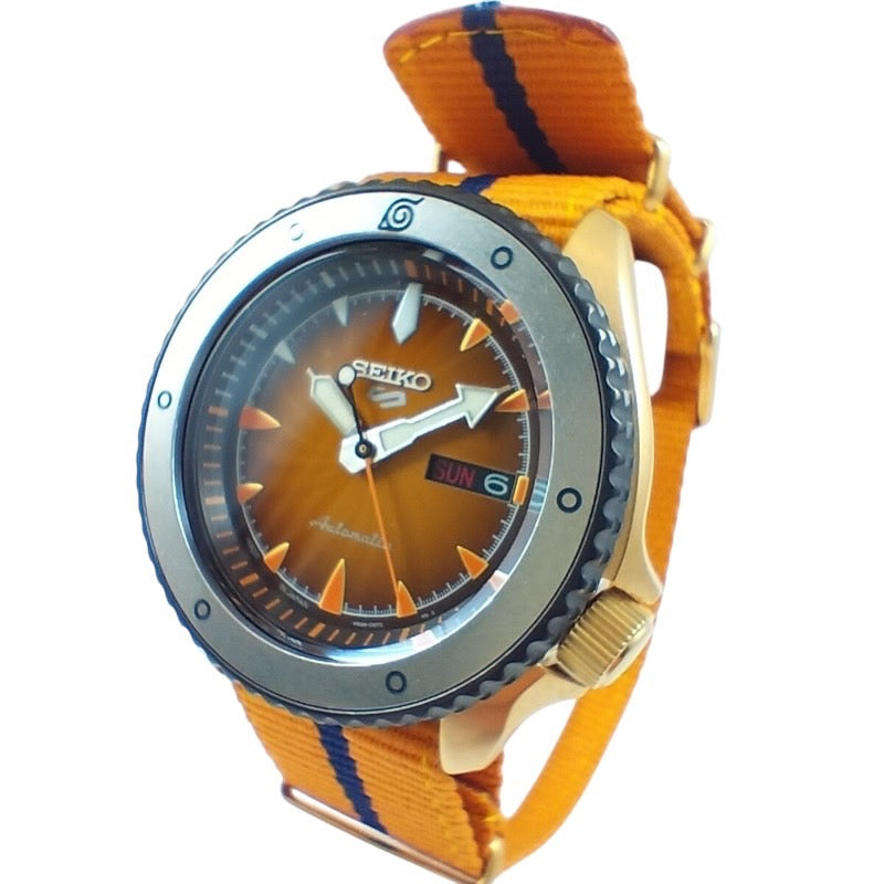 【SEIKO】セイコー セイコー5 ナルト&ボルトコラボ うずまきナルト SBSA092(4R36-1080) 腕時計 メンズ NARUTO