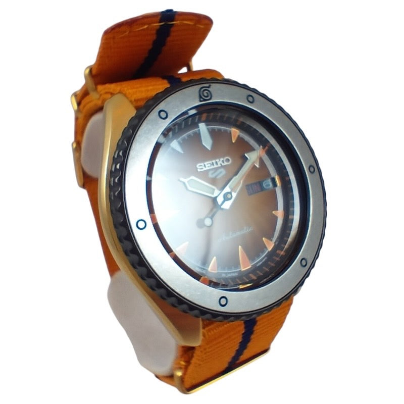 【SEIKO】セイコー セイコー5 ナルト&ボルトコラボ うずまきナルト SBSA092(4R36-1080) 腕時計 メンズ NARUTO