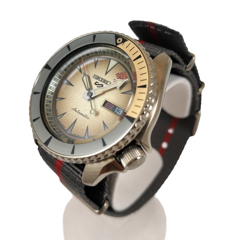 【SEIKO】セイコー 5スポーツ  SBSA093 腕時計 ステンレススチール メンズ 自動巻き NARUTO&BORUTO ナルト&ボルト コラボレーション限定 我愛羅