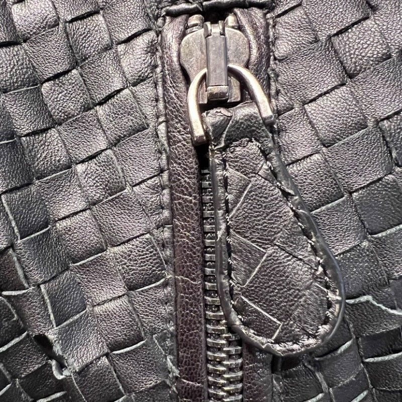 【BOTTEGAVENETA】ボッテガヴェネタ イントレチャート レザージャケット ブルゾン レザーメンズ 黒 ブラック