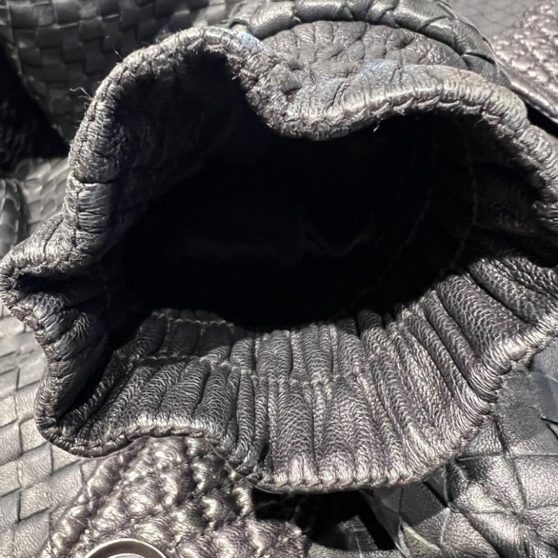 【BOTTEGAVENETA】ボッテガヴェネタ イントレチャート レザージャケット ブルゾン レザーメンズ 黒 ブラック