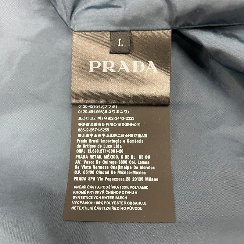 【PRADA】プラダ 中綿ジャケット SGM242 ナイロンジャケット ナイロン メンズ ジップアップ パーカー フード サイズL